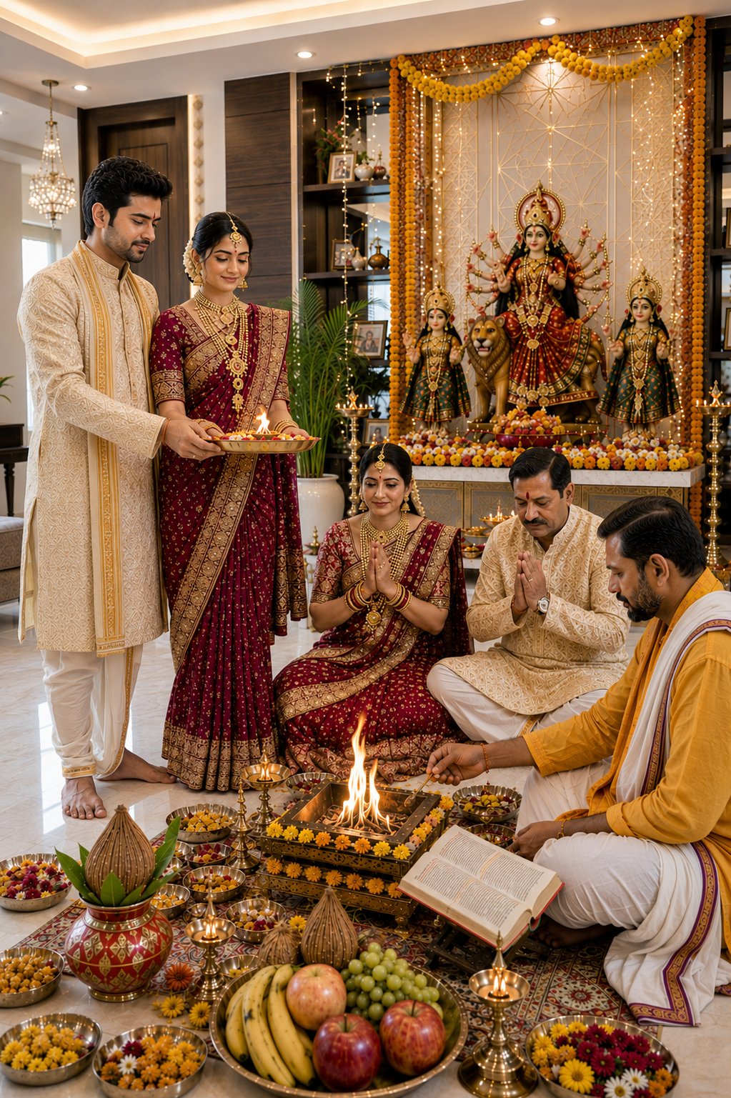 Sharad Navratri festival puja 4