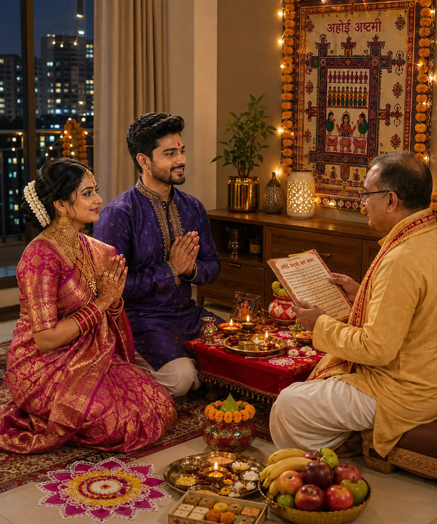 Ahoi Ashtami festival puja