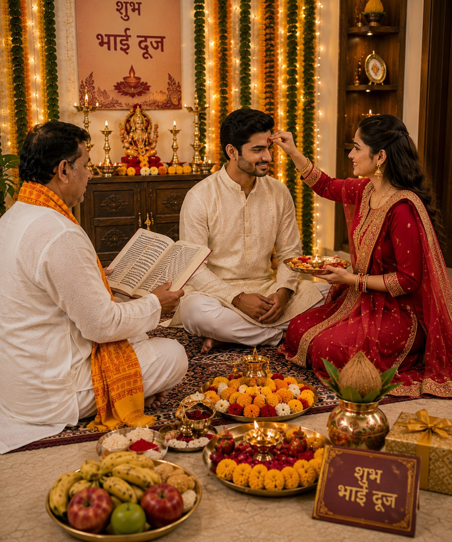 Bhai Dooj festival puja