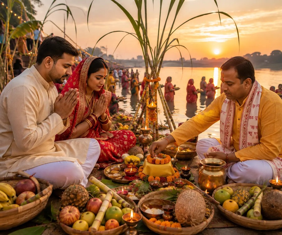 Chhath Puja festival puja