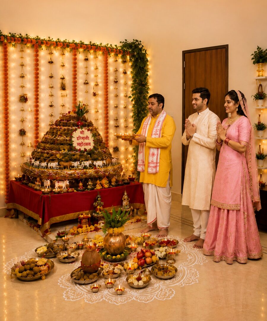 Govardhan Puja festival puja