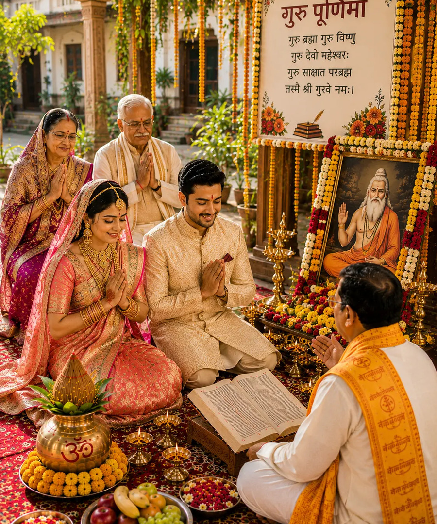 Guru Purnima festival puja