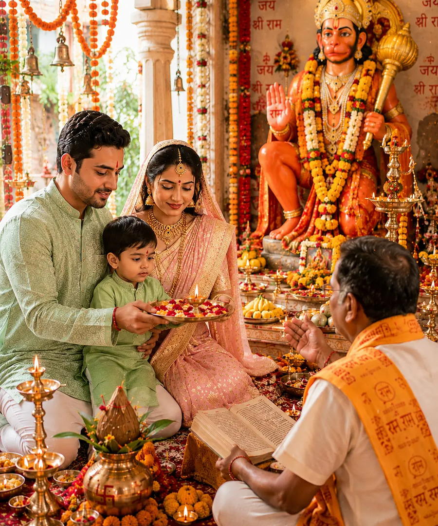 Hanuman Jayanti festival puja
