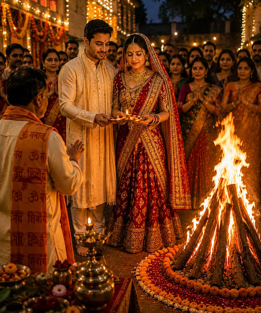 Holika Dahan festival puja