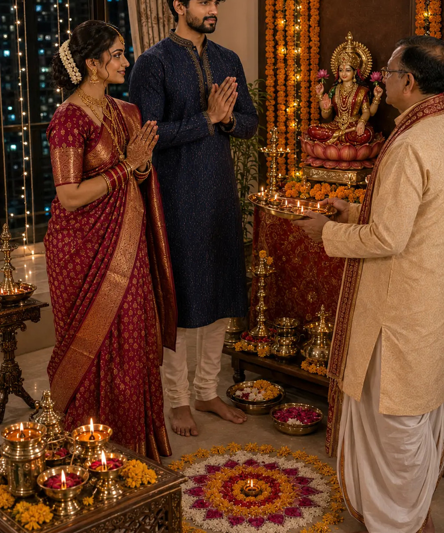 Narak Chaturdashi (Choti Diwali) festival puja