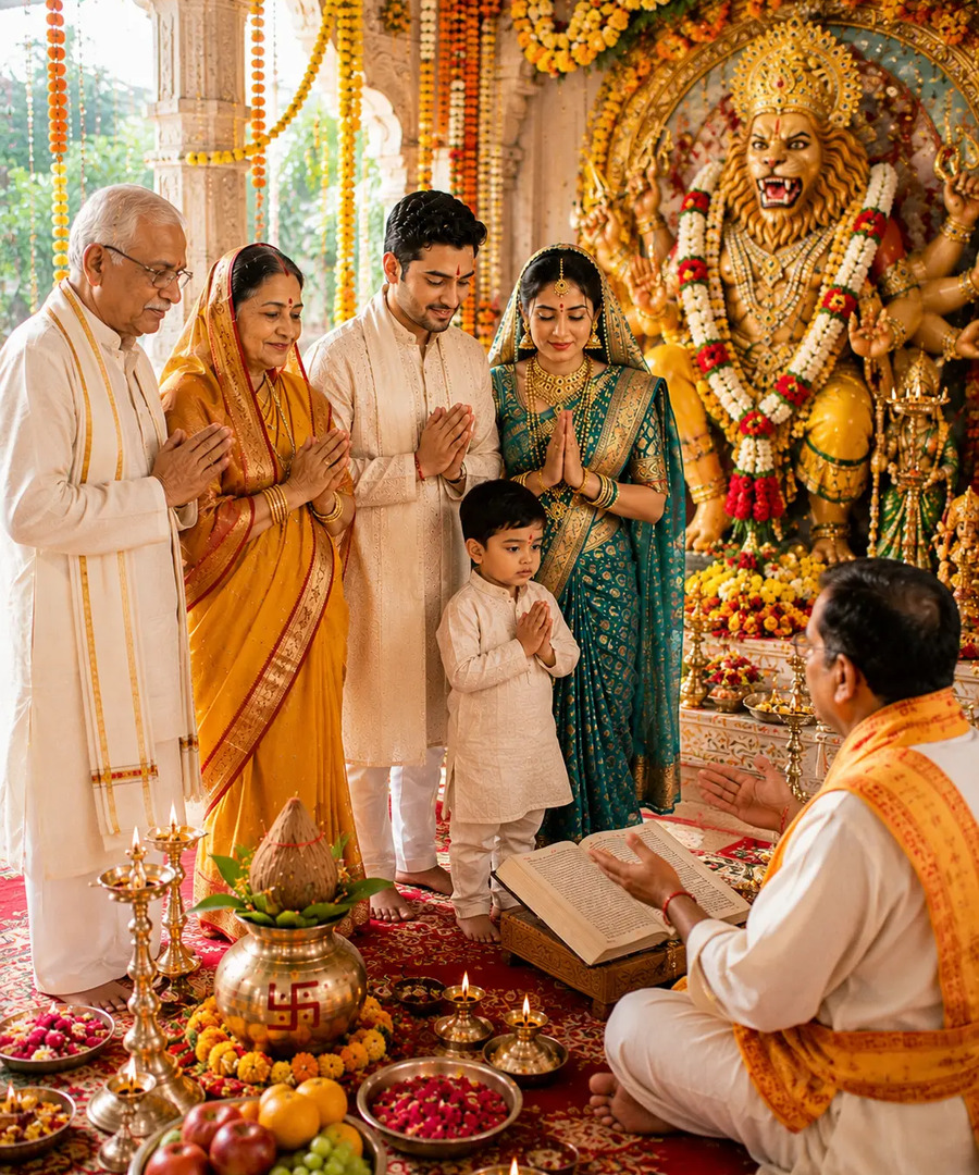 Narasimha Jayanti festival puja