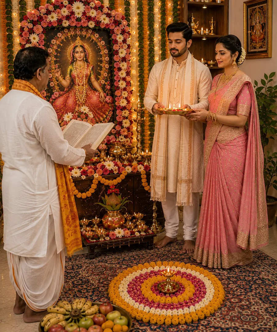 Radha Ashtami festival puja