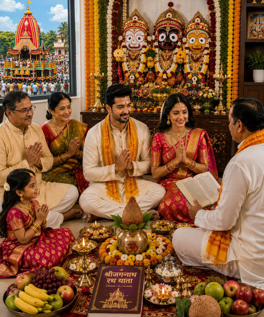 Jagannath Rath Yatra festival puja