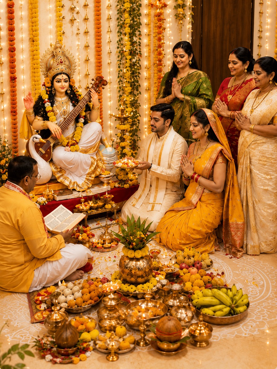 Vasant Panchami festival puja