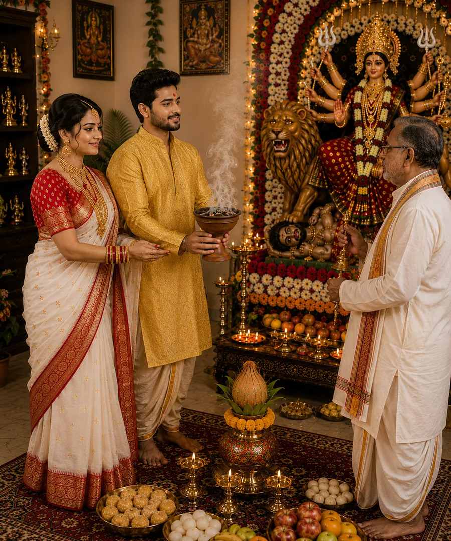 Vijayadashami (Dussehra) festival puja